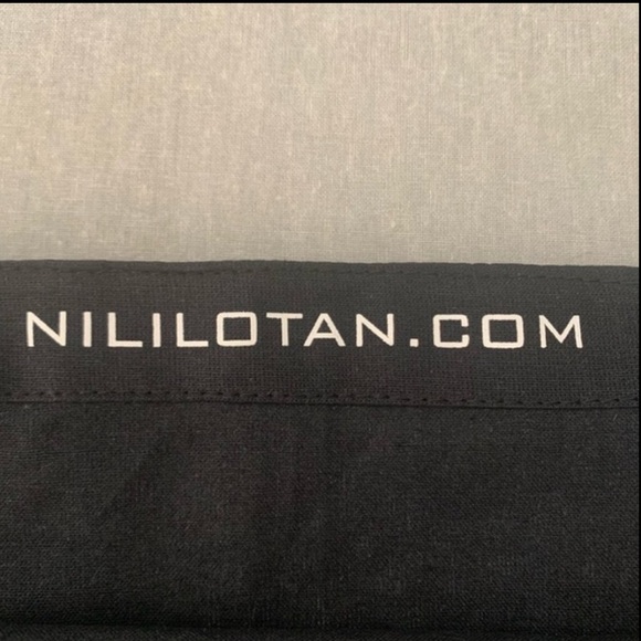 New NILI LOTAN Reusable Shopping Bag Tote Black - Picture 7 of 7